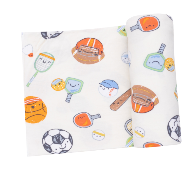 Sports Ball Friends Swaddle Blanket