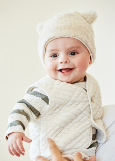 Cream Padded Sherpa Vest