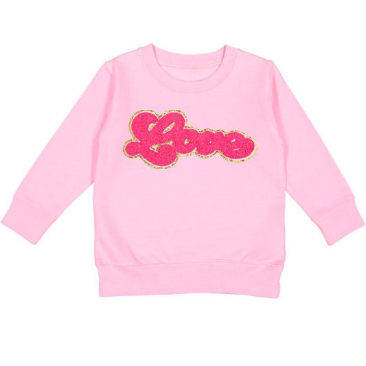 V-Day Love Sweatshirt-Pink : 2T