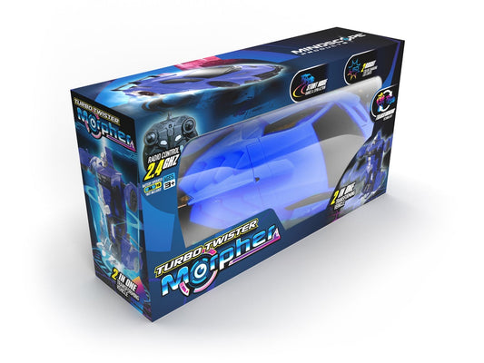 Turbo Twister 2 in 1 Blue Morpher RC Car