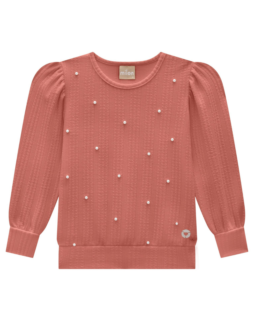 Pearl Beaded LS Blouse