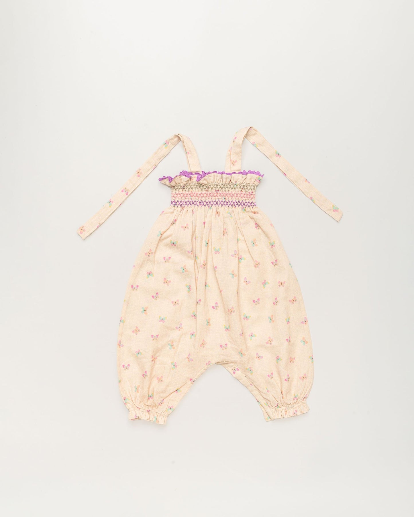 Audrey Baby Romper in Butterfly Print