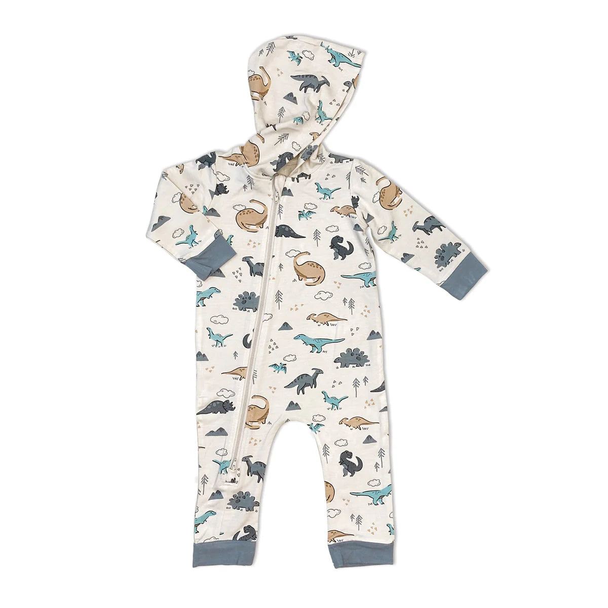 Bamboo Fleece 2-Way Zip Romper w/ Hood