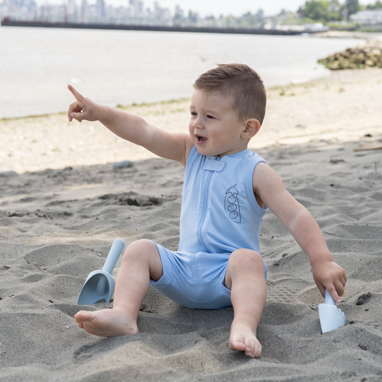 Skydive Bamboo Sleeveless Romper