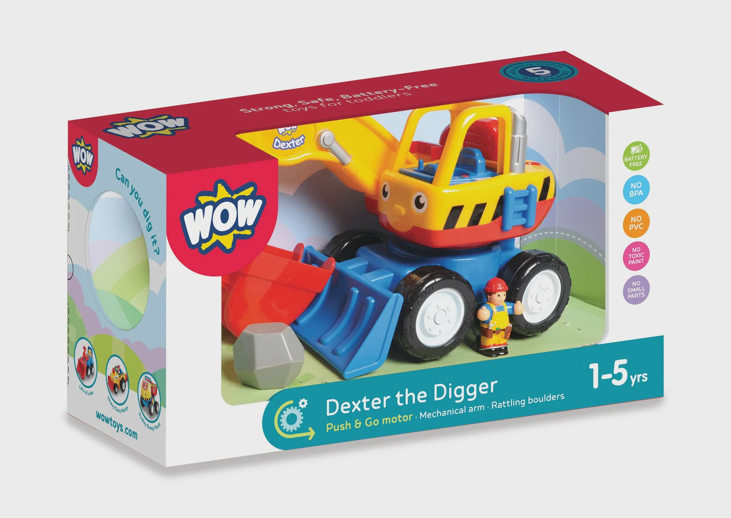 WOW Toys Dexter The Digger - Scoop Arm & Secret Compartm