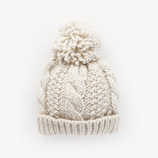 Natural Cable Beanie