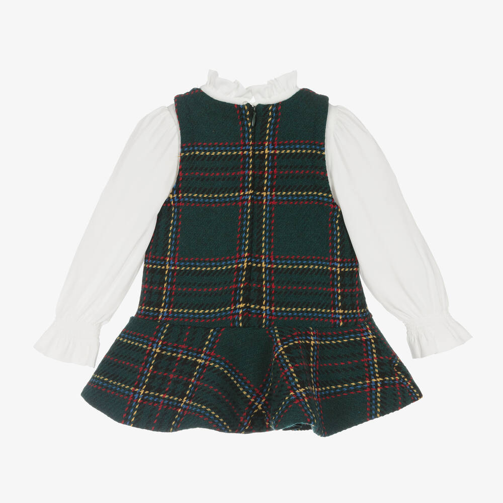 Plaid Pinafore Dress