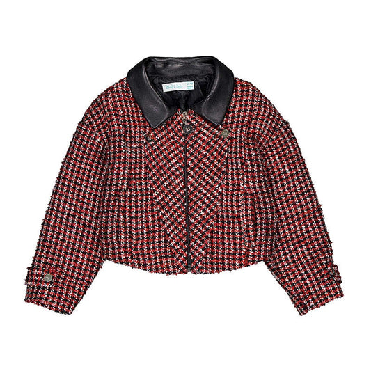 Sparkly Tweed Jacket & Shorts Kid Set