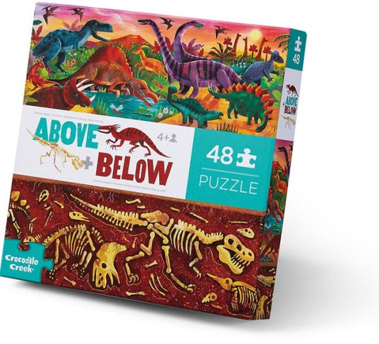 60pc Above & Below Puzzle Dinosaur
