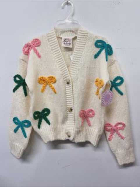 Rainbow Bow Chunky Cardigan