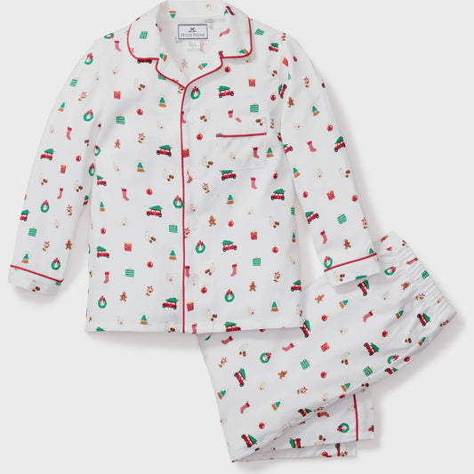 Winter Nostalgia 2pc PJs-White : 6yr