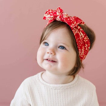 Printed Knot Headband - Holiday