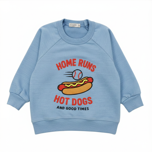 Home Runs, Hot Dogs, and Good Times LS Toddler Tee