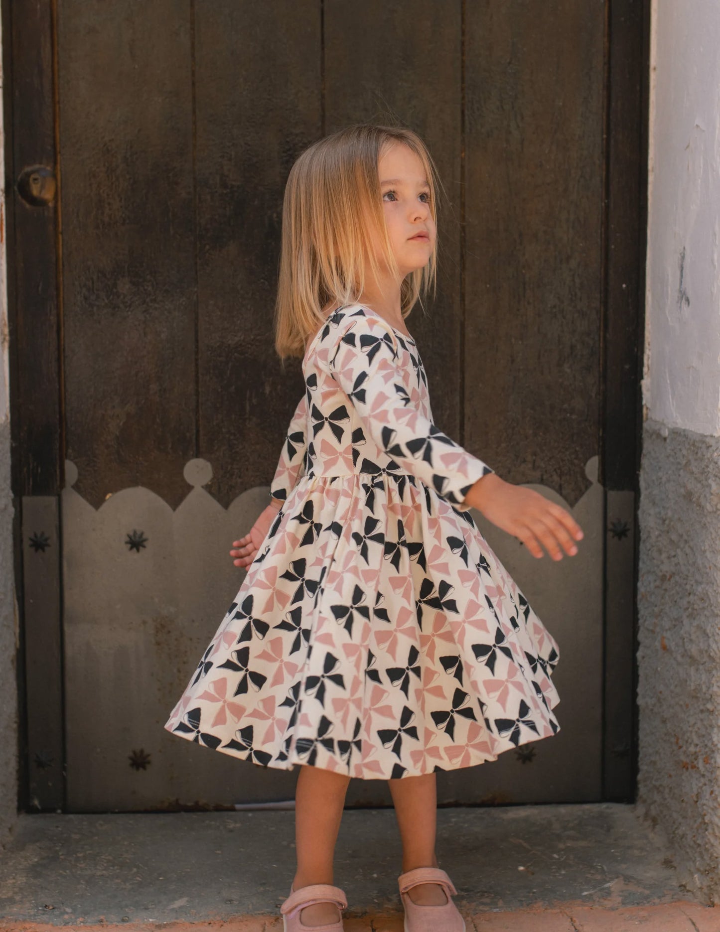 Twirl Dress Bows LS