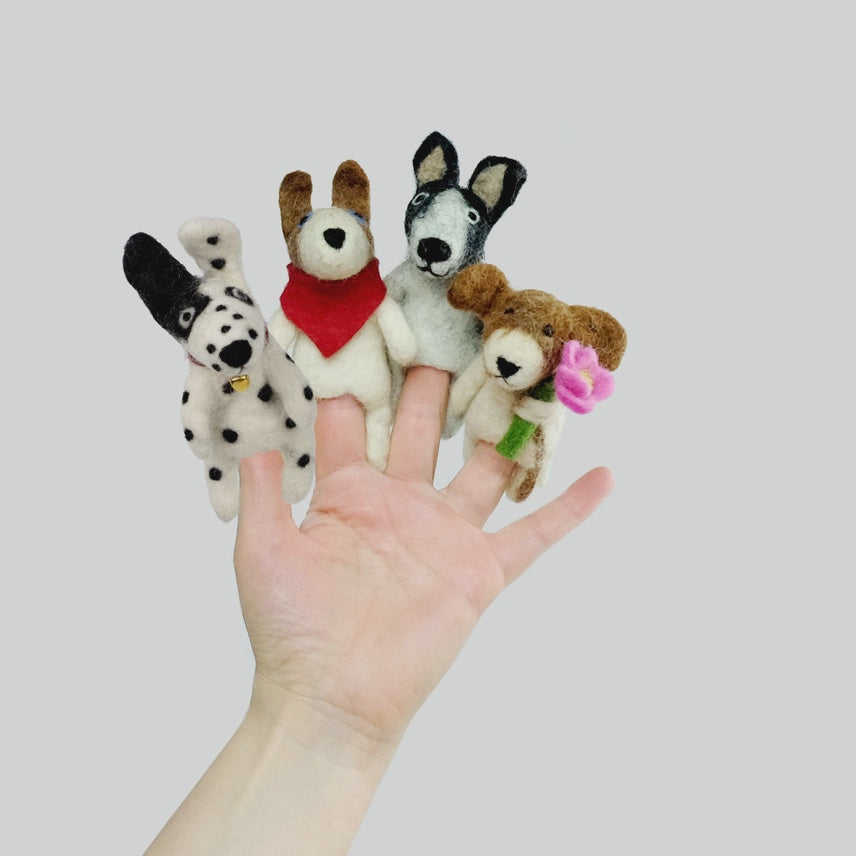 Felt Finger Puppets - Dogs