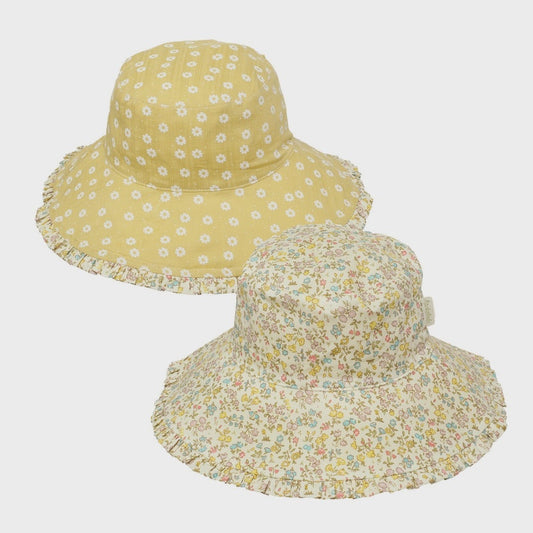 Petal Ruffle Reversible Sun Hat