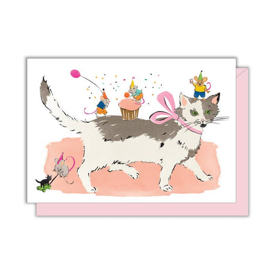 Cat & Mice Birthday Enclosure Card