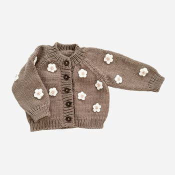 Daisy Flower Cardigan
