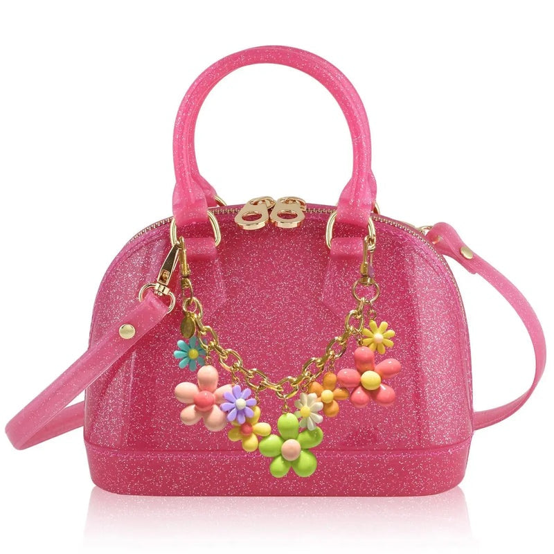 Hot Pink Sparkle Flower Power Purse