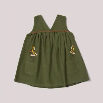 Org Cord Swing Dress Emb