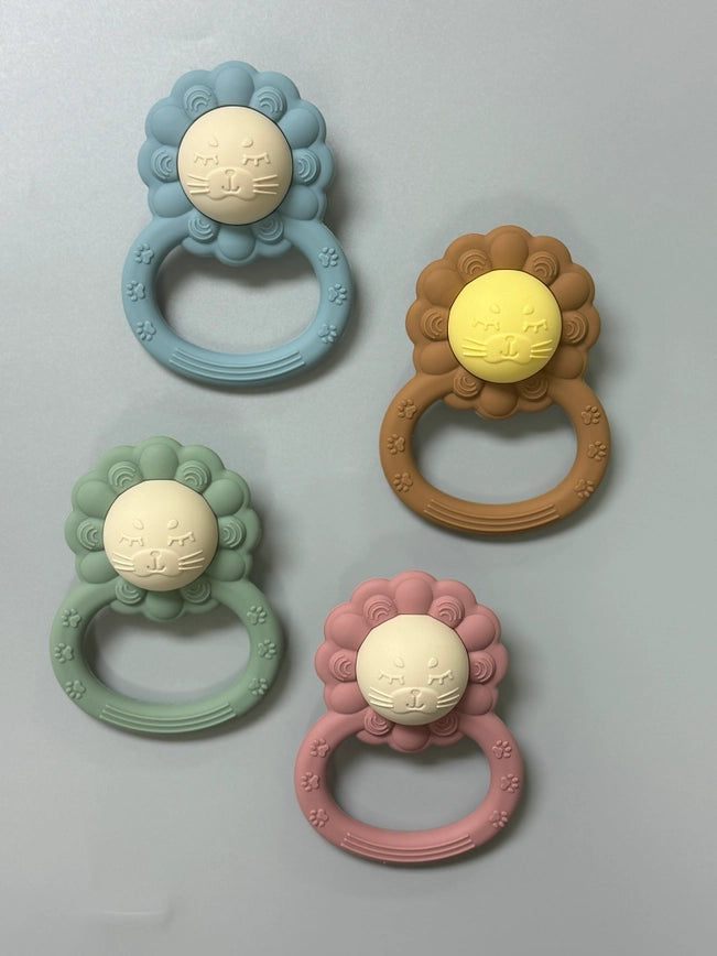 All Silicone Lion Rattle