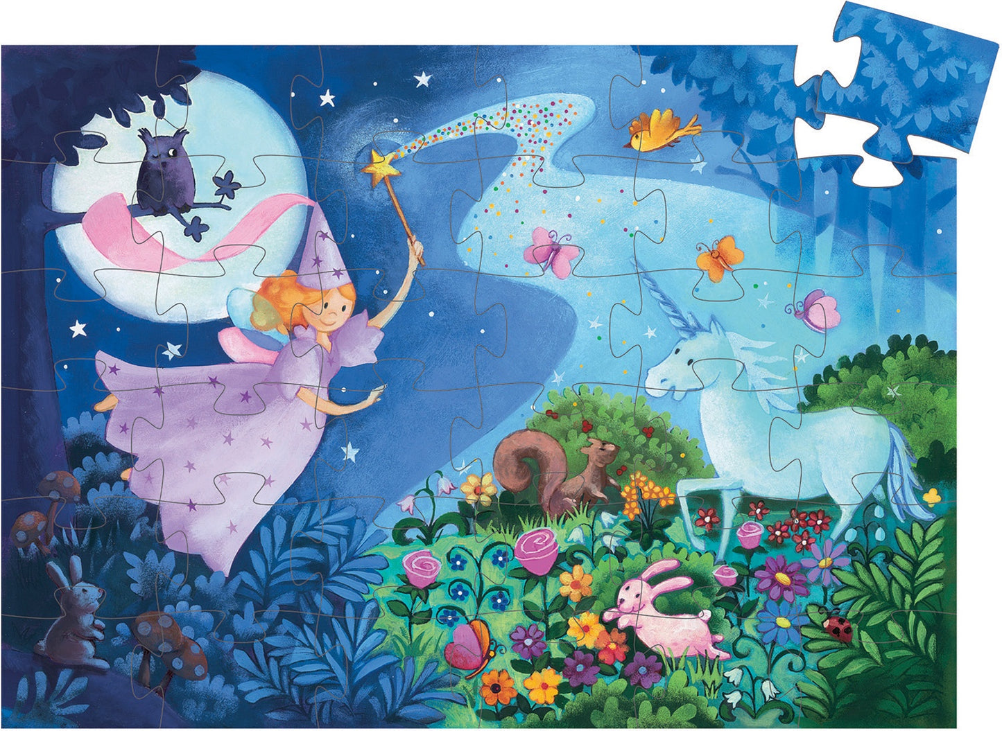 Fairy & Unicorn Silhouette Puzzle