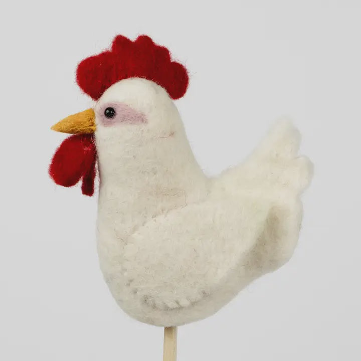 Felt Finger Puppet - Hen