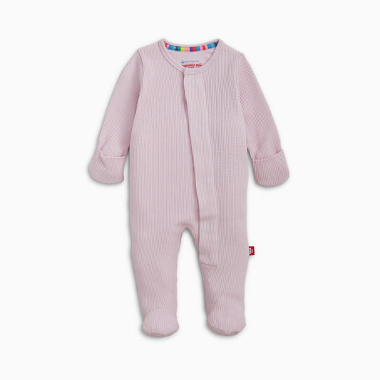 Lilac Snow Waffle Footie