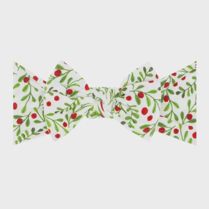 Printed Knot Headband - Holiday