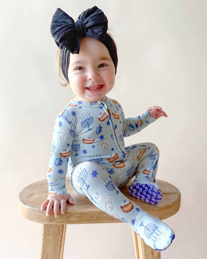 Zohar Hannukah Zipper Footie