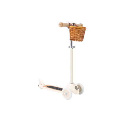 Cream Scooter With Basket