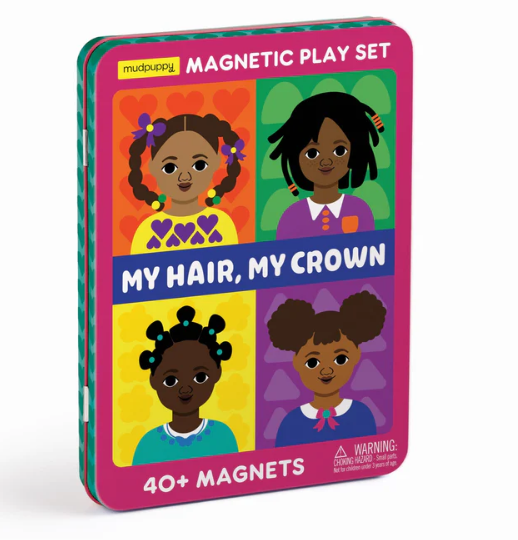 Magnetic Tin Characters-My Hair, My Crown