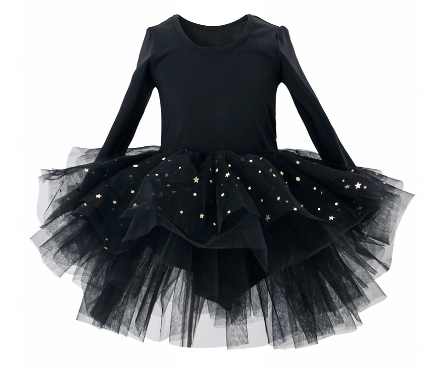 Sparkle Tutu Dress LS Black