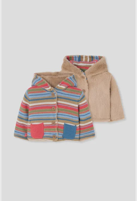 Reversible Hooded Cardigan