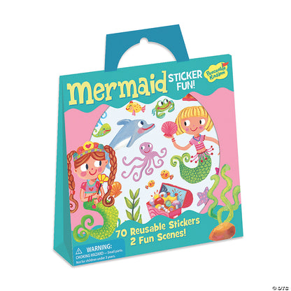 Mermaid Sticker Tote- Reusable