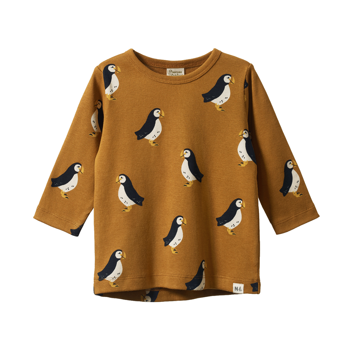 Puffin Toffee LS River Baby Tee