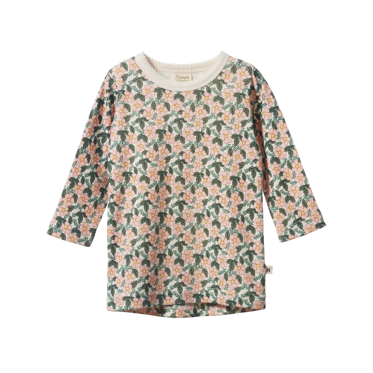 Garland Print LS River Baby Tee