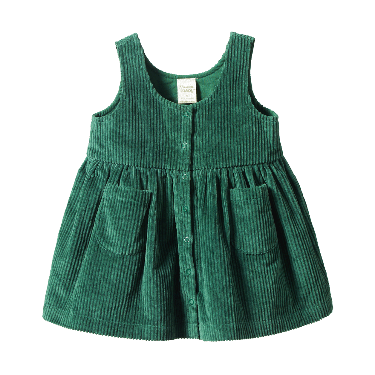 Amelia Pine Baby Pinafore