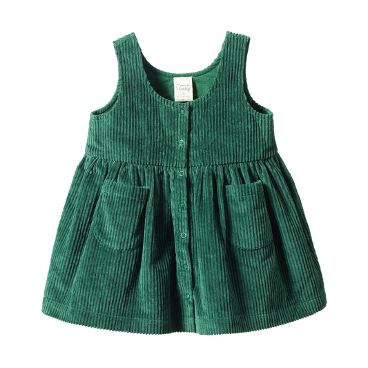 Amelia Pine Baby Pinafore