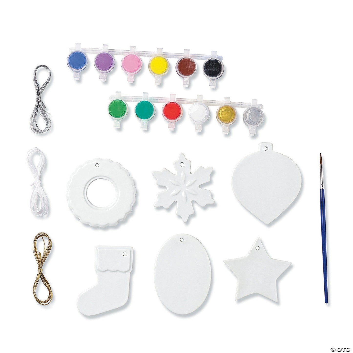 Paint Your Own Porcelain Christmas Ornaments