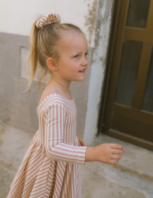 Twirl Dress Stripes LS