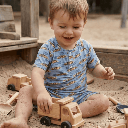 Rev Your Engines Baby Raglan Henley