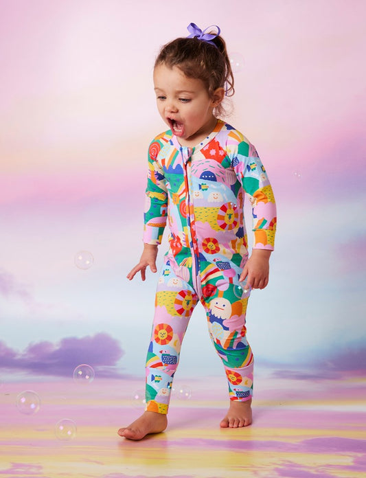 Rainbow Valley LS Romper