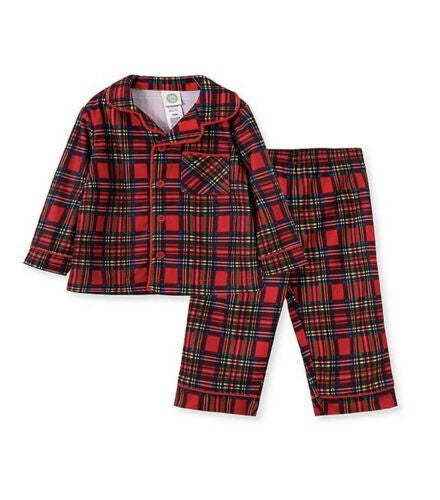 Holiday Plaid 2pc PJ Set-tartan : 6yr