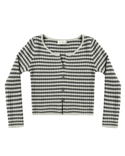LONG SLEEVE KNIT TEE MIDNIGHT STRIPE