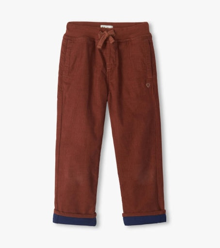 tortoise shell jersey lined pull on pants