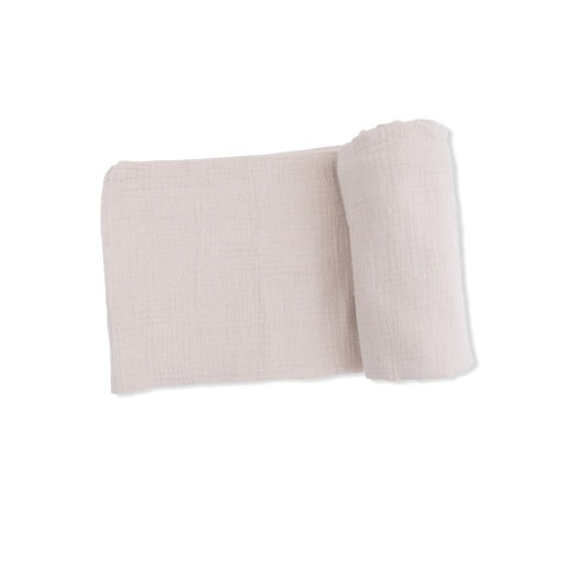 Solid Muslin French Oak - Swaddle Blanket