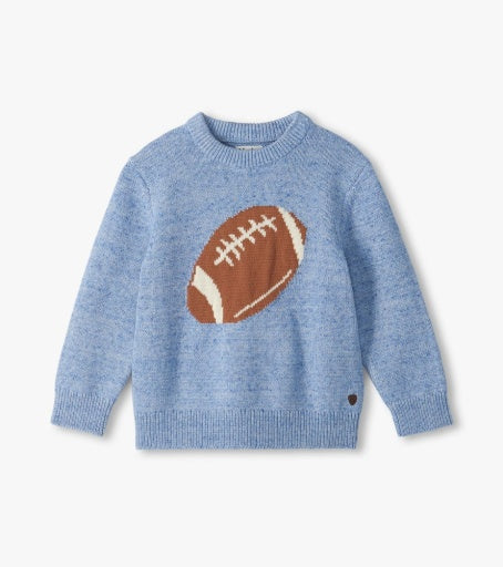 football crew neck sweater