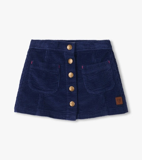 patriot blue a-line corduroy skirt