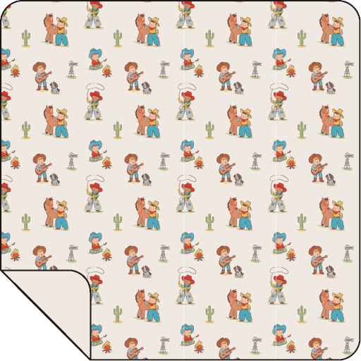 Vintage Cowboys - Swaddle Blanket